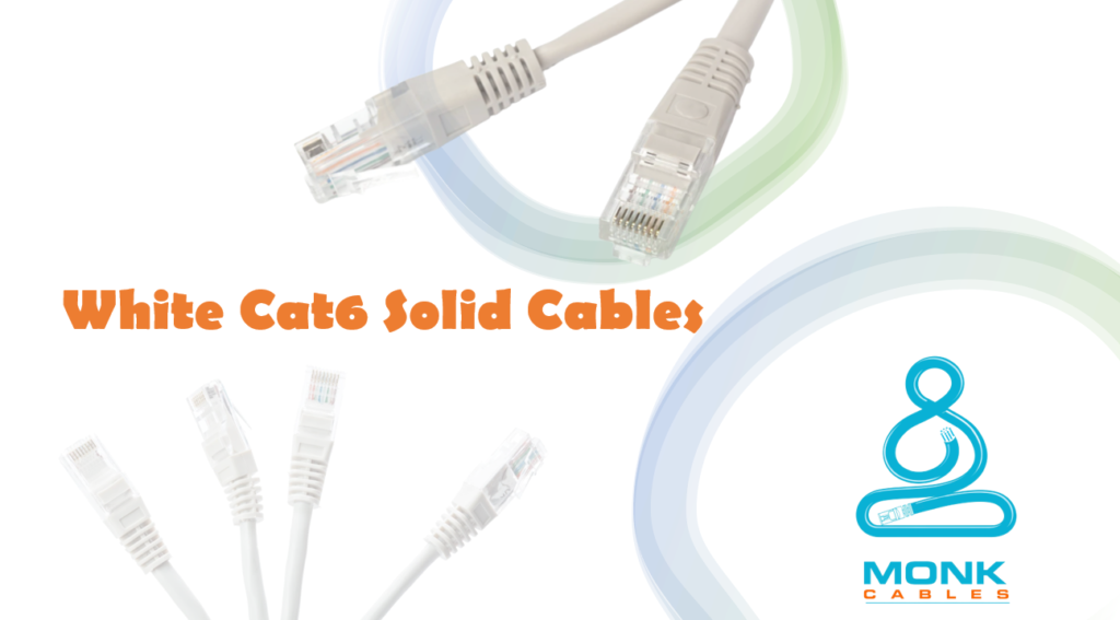 White Cat6 Solid Cables